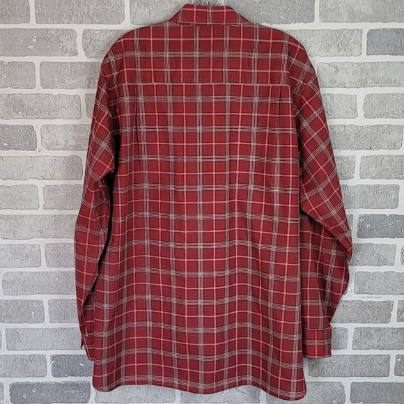 Haband Vintage 80's Button Down Plaid Shirt Made in Switzerland Men's Size L - Picture 6 of 8